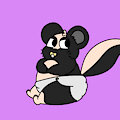 baby skunk by Oxyanibronax