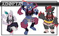 [OPEN] Adoptables | PokeAdopts #13 by Hybrididi