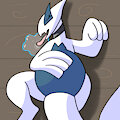 Sleeping Lugia by AlphabetABC