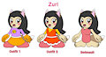 Zuri's Different Outfits by ChelseaCatGirl