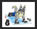 Lucario training by Danwolf15