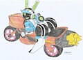 Bun on Bike by marlon64