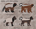 Gisten and Vila's Litter by ShamanSquirrel