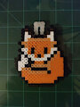 Small Fox Perler by ryuuiaryuusei