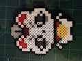 Turbo Granny Cat Perler by ryuuiaryuusei
