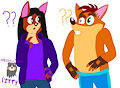 Same Height (Princess and Crash Bandicoot) by PrincessTheWolf