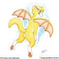 Nimbat flying (patreon) by Yordraw