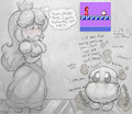 Princess Peach Flurry Doodle by OverFlo207