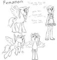 Femanon alicorn design refinements