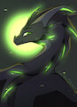 Green Moon | Gift-Comission by RinChi