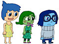 Inside Out - Joy, Disgust and Sadness