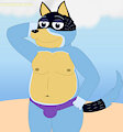 Bandit Heeler at the beach by StiltonFanFic