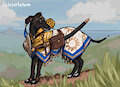 Dog Cleric by Folvondusque
