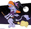 Fuzzy dragon witch by Foxlover91