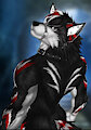 Crimson Shadow Wolf by emiliajames