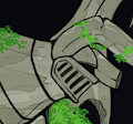 Weretober : Fallen Knight Gargoyle by Undeadkitty13