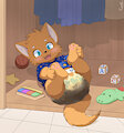 A game with a very full diaper by ErickYanjiro
