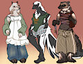 THE BESTIES! &mdash; GOAT, SKUNK, WOLVERINE by caninebbtooth