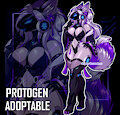 [ADOPTABLE] / Kitsune Matrix Prime Protogen by Serandres