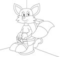 Fox Bases on the Toilet