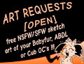 free NSFW/SFW art requests [OPEN] (babyfur, cub, abdl etc) by SeagullSwoop