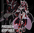 [ADOPTABLE] / Ruby Cyber Geisha Protogen by Serandres