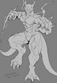 Sketch 655 - Black Berserker by WinickLim