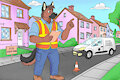 Construction Wolf at Work by emiliajames