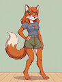 Cute Vixen Standing Pose by emiliajames
