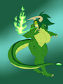 Torri Dressed as a Dragon by LurkingTyger