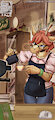 [COMMISSION] Preparing Your Morning Coffee by CanisFidelis