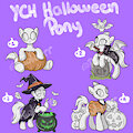 YCH Sale / Pony Halloween 🎃 - Slots OPEN by riorioluu