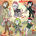 YCH Sale / Halloween Costumes / OPEN Slots by riorioluu
