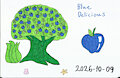 Blue Delicious Apples by KatarinaTheCat18