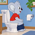 Blinky Bill's Toilet Use 1 by JeffJMarks1996