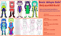 October Sonic Adopts For Sale: Only $30USD Each by MelSky