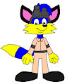 Alex the Fox in a Ghostbusters Suit by FoxLover2002