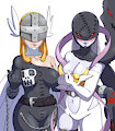 Angewomon and LadyDevimon by imposterDude