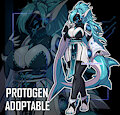 [ADOPTABLE] / Abyssal Shark Goddess Protogen by Serandres