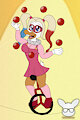 Harley Quack's Juggling Act by KendraEevee
