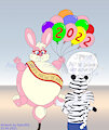 New Year Balloon Bunny [c] by Gato303