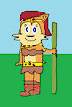 Sally The Acrobat In A Grass Field
