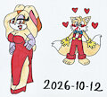 Older Cream as Jessica Rabbit by KatarinaTheCat18