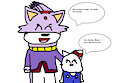 Blaze the Cat Meets Hello Kitty