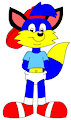 Alex the Diaper Fox Pose by FoxLover2002