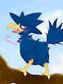 Perched Murkrow by Plagoo