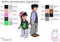 Dragon Tales OC Moreno Ref Sheet by SpottyNatian441