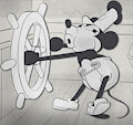 Steamboat Willie Mickey in a diaper by diapergamer