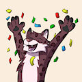 Inktober 2026 Day 15 - Hooray by Yunel