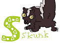 Skunk (Amphibia) (Animal Alphabet 1 Style)
